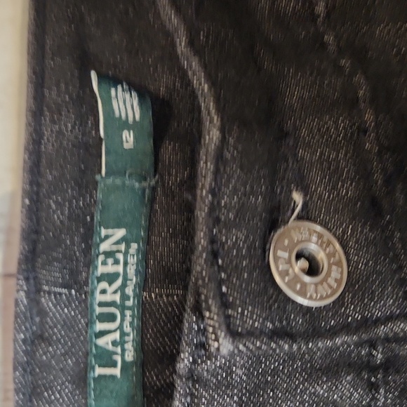 Ralph Lauren Premier Straight Black Jeans Size 12 - Picture 2 of 3